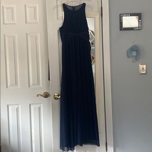BCBG navy blue gown size 2